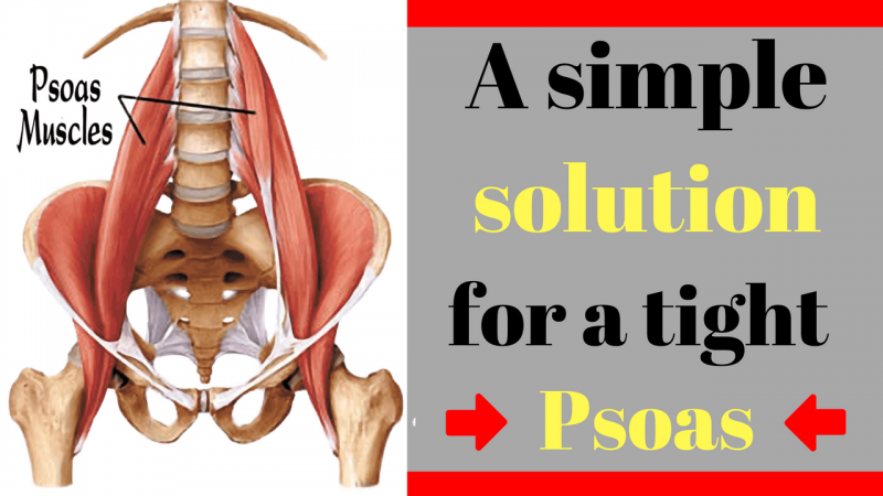 How to release a tight psoas (iliopsoas)