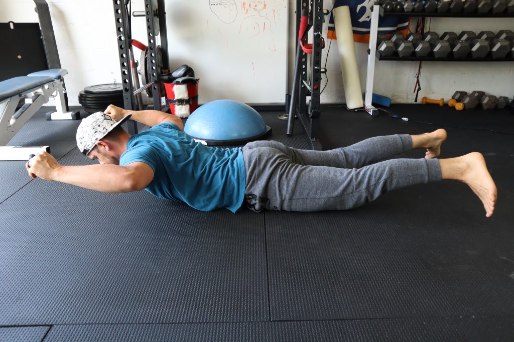 Face Down Extension Presses for back and Core Strength
