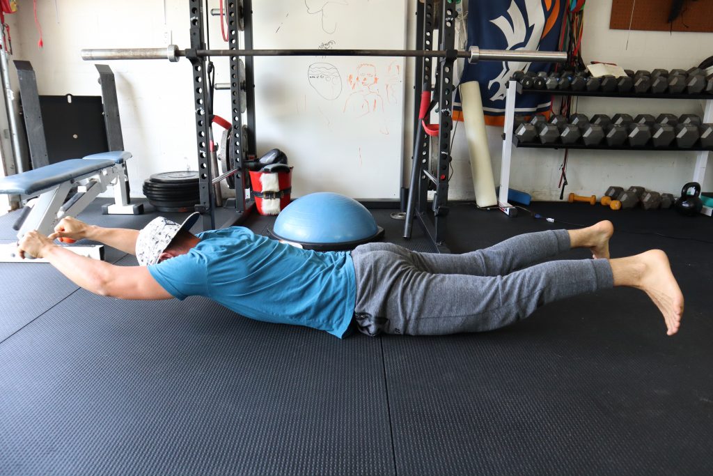 Face Down Extension Presses for back and Core Strength
