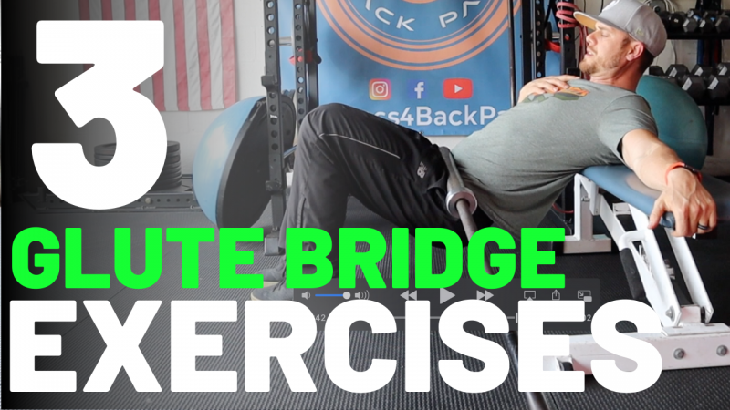 Single-leg glute bridge exercise